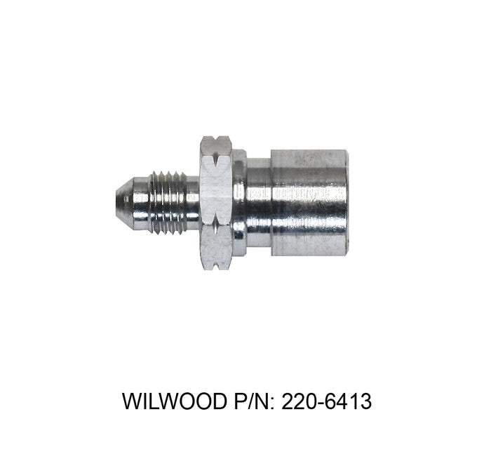 Wilwood Brakes Adapter Fitting -3AN To M10X1.0 Steel Zinc