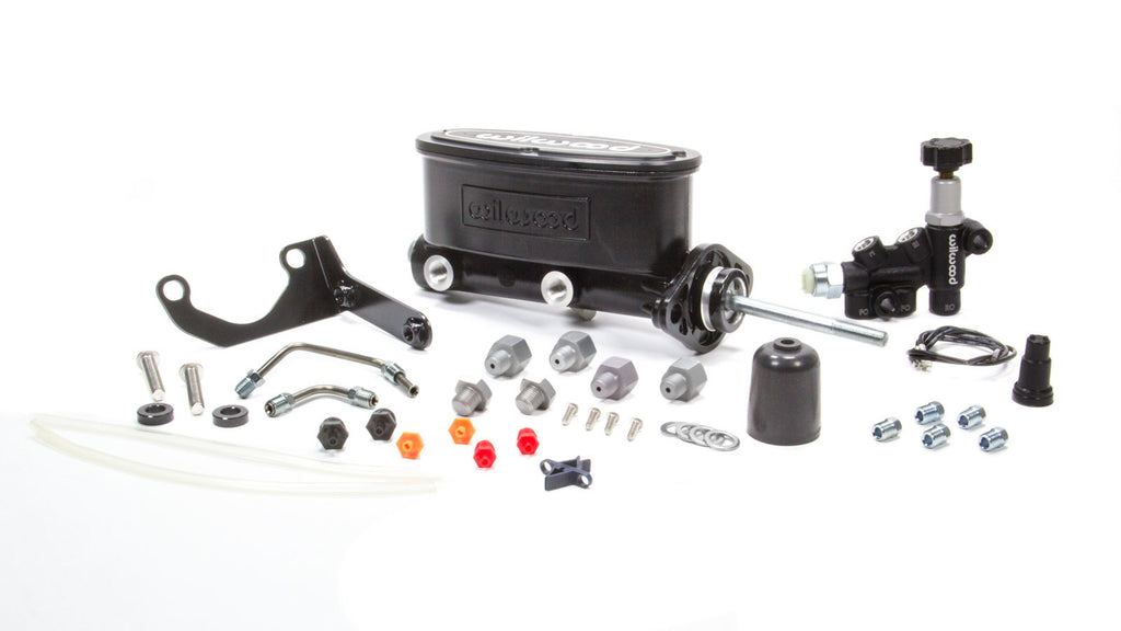 Wilwood Brakes Alum Tandem M/C Kit w/ Brkt & Prop Valve 15/16