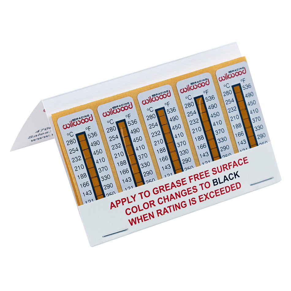 Wilwood Brakes Temperature Measuring Indicator Strips 10pk