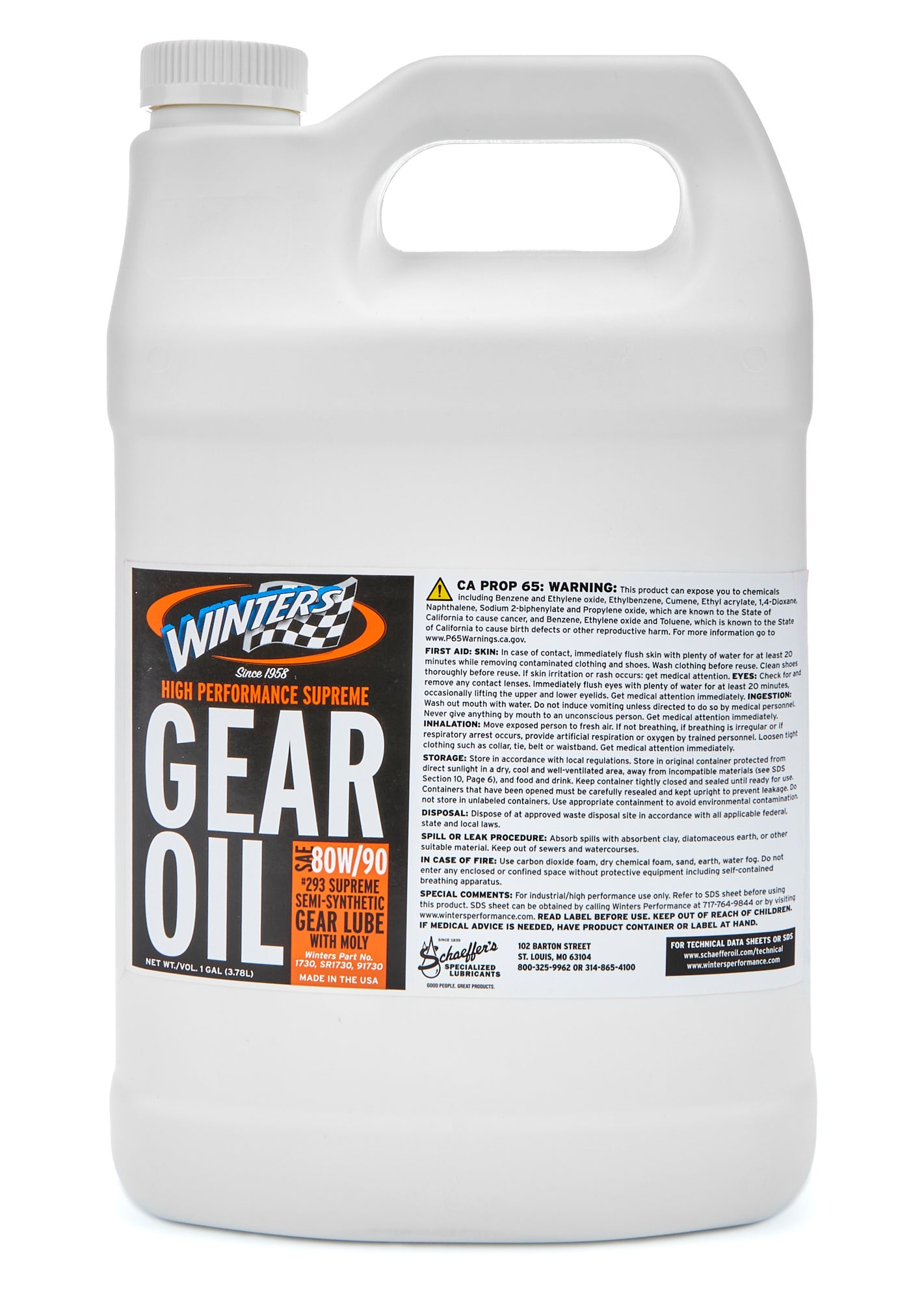 Winters Rear End Lube w/Moly