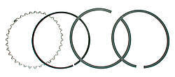 Wiseco GF Style Single Piston Ring Set - 4.030