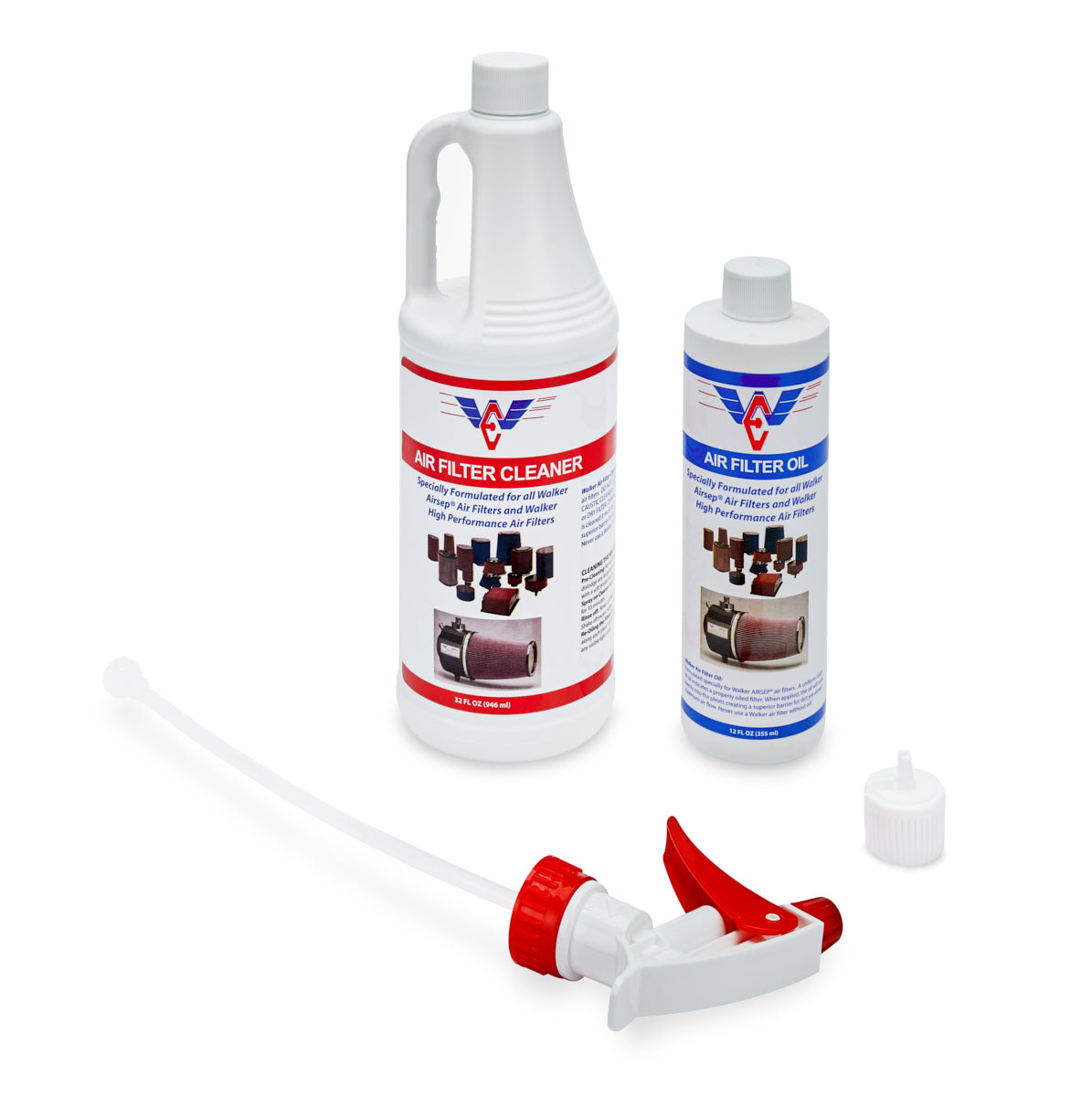 Walker Performance Filtration Air Filter Cleaning Kit Oil And Cleaner