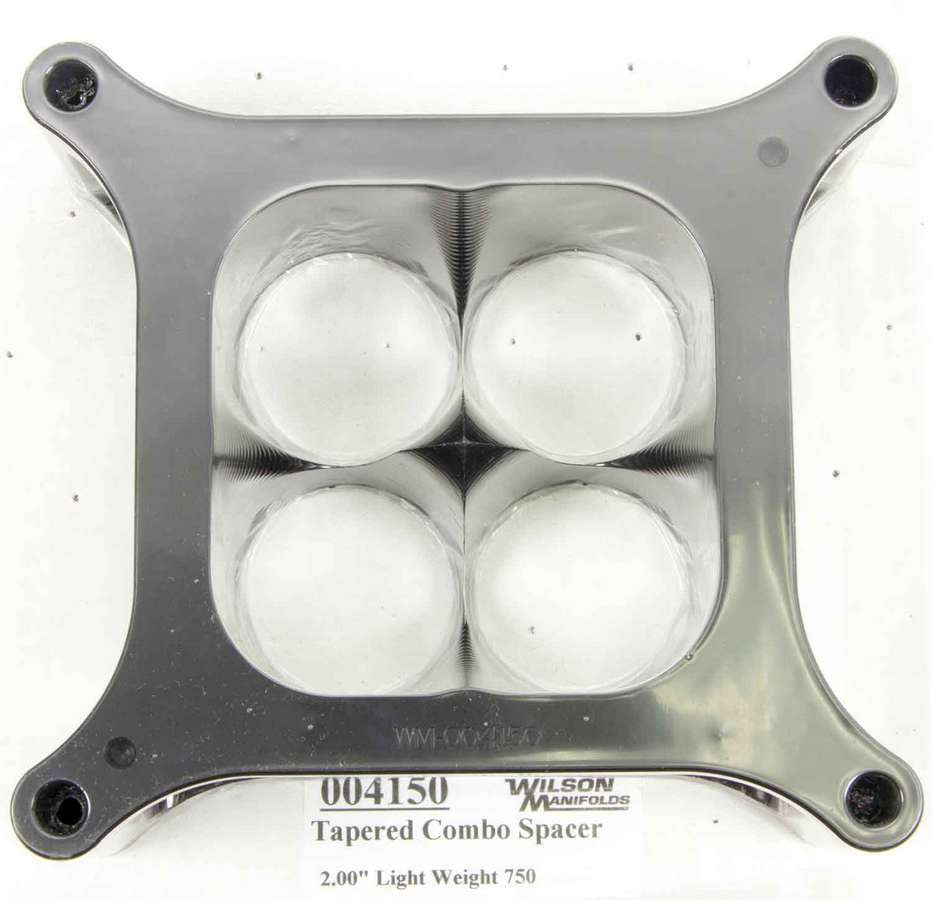 Wilson Manifolds Carburetor Spacer - 4150 2in 4-Hole L/W Tapered