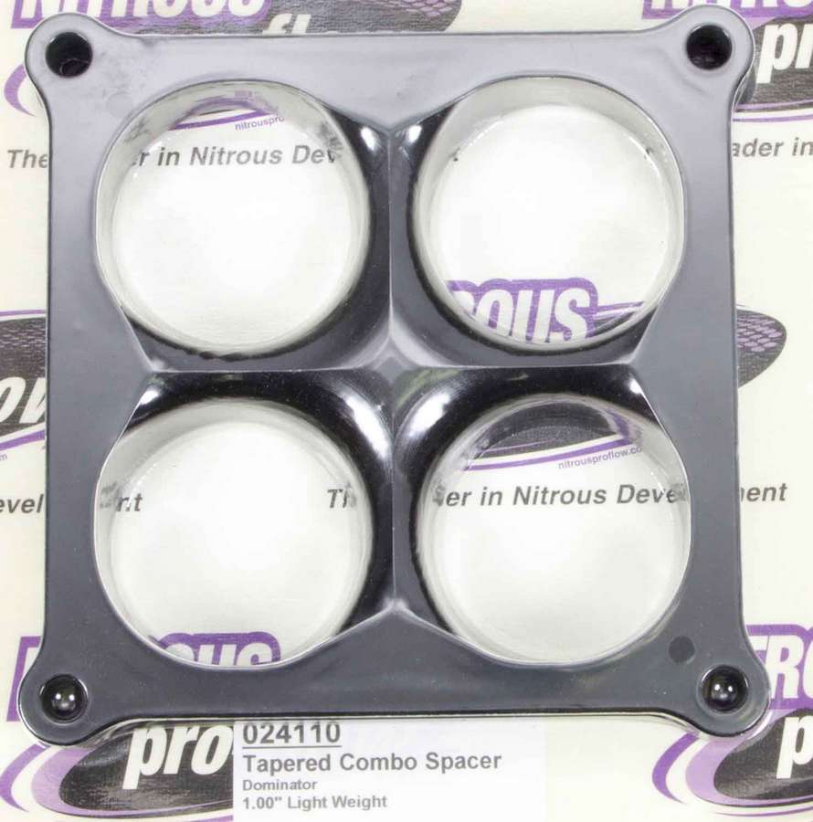 Wilson Manifolds Carburetor Spacer - 4500 1in 4-Hole L/W Tapered