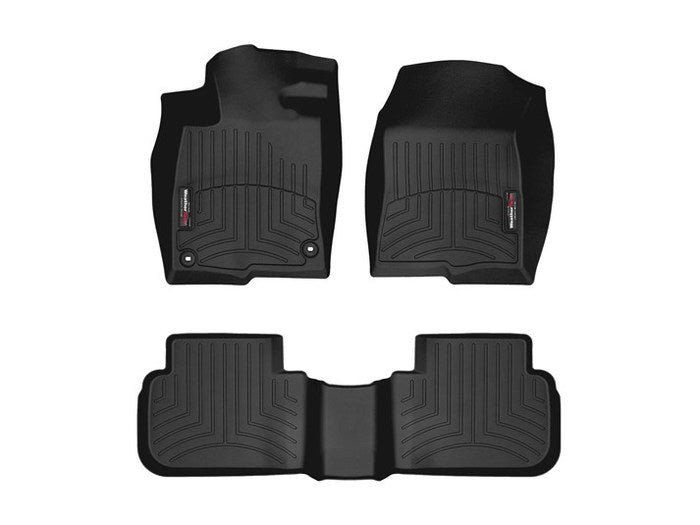 WeatherTech 2022+ Honda Civic Sedan (w/o 2nd Row USB Ports) Front + Rear Floor Liner - Black