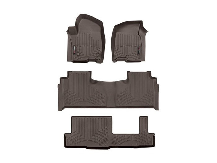 WeatherTech 21+ Suburban / Tahoe, Yukon / Yukon Denali Front And Rear FloorLiner - Cocoa