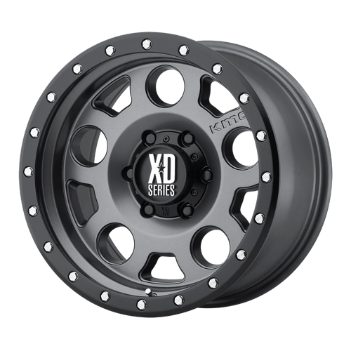 XD126 18X9 6X5.5 M-GRY BLK-RING 18MM