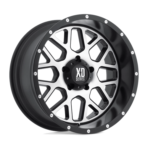 XD820 18X9 5X5.0 S-BLK MACH -12MM