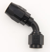 Load image into Gallery viewer, #6 60 Deg Dbl Swivel Hose End Black