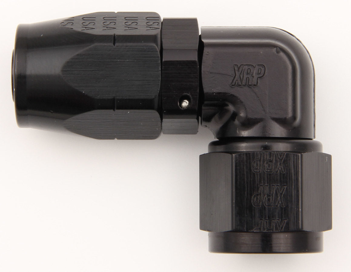 XRP #10 90 Deg Dbl Swivel Forged Hose End Black