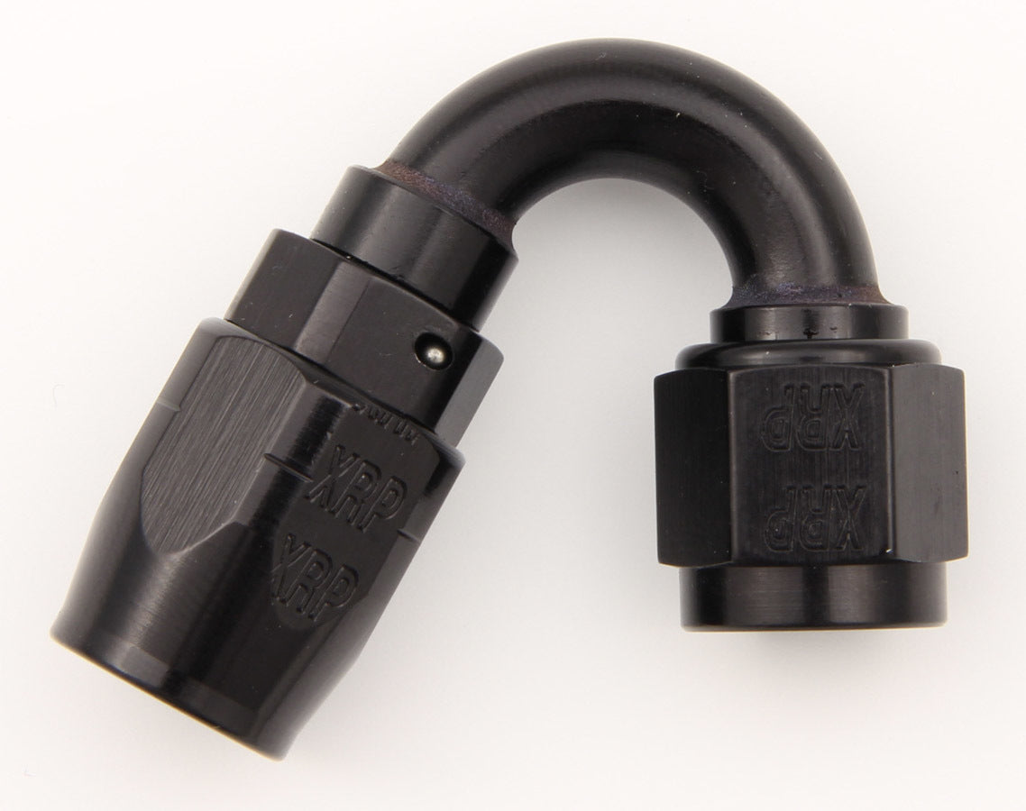 XRP 150 Degree -12 AN Double Swivel Hose End - Black