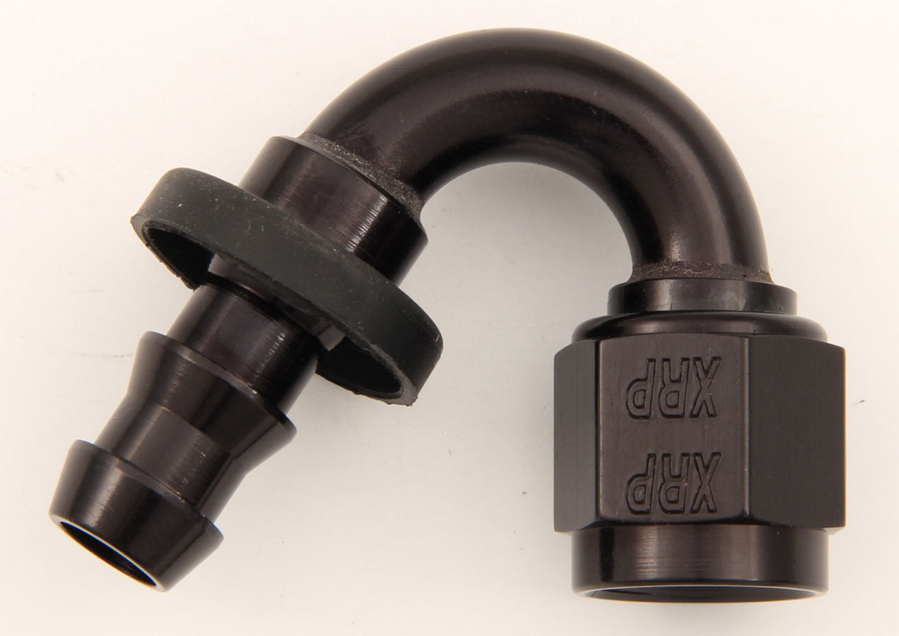 XRP #6 150 Deg Push-On Hose End Black