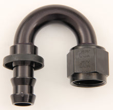 Load image into Gallery viewer, #8 180 Deg Push-On Hose End Black