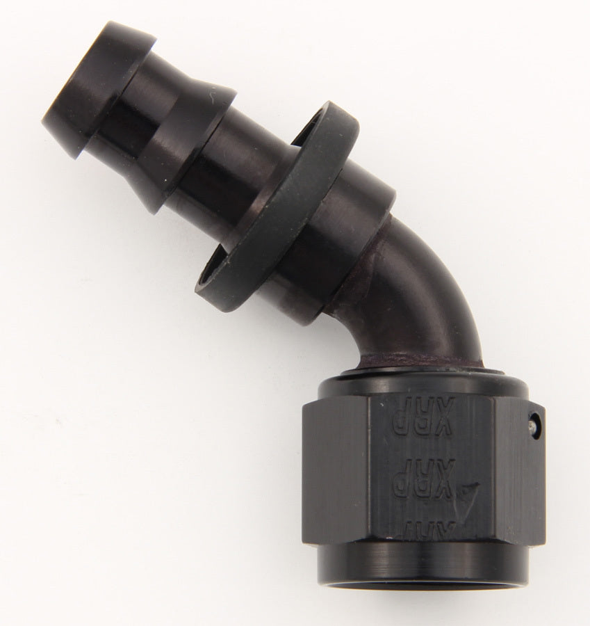XRP #6 60 Deg Push-On Hose End Black