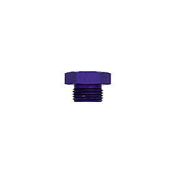 XRP #6 AN O-Ring Plug Fitting - Blue Anodized Aluminum