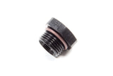 #12 Straight Thread Plug Black