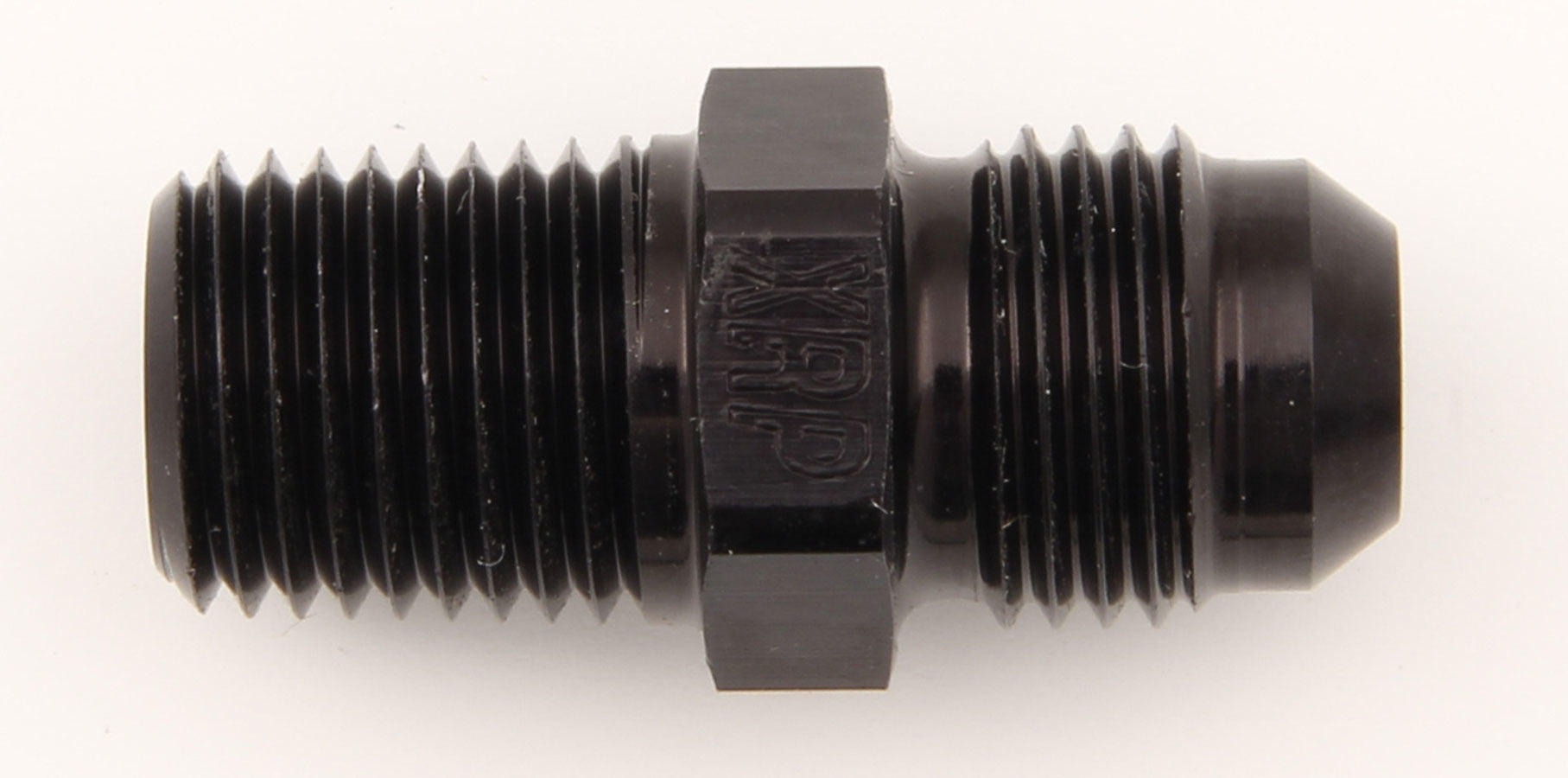 XRP Adapter #6 AN Male to 1/4in NPT Male — Black Anodized Aluminum