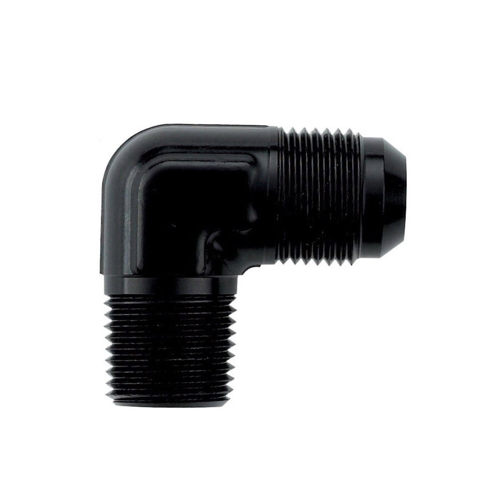 XRP 3 AN Male to 1/8 in NPT Male 90-Degree Adapter Fitting - Black