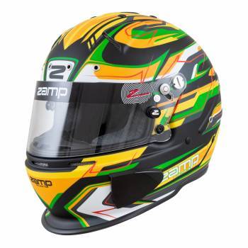 zamp Helmet RZ-70 Large Grn/Blk SA2020/FIA8859