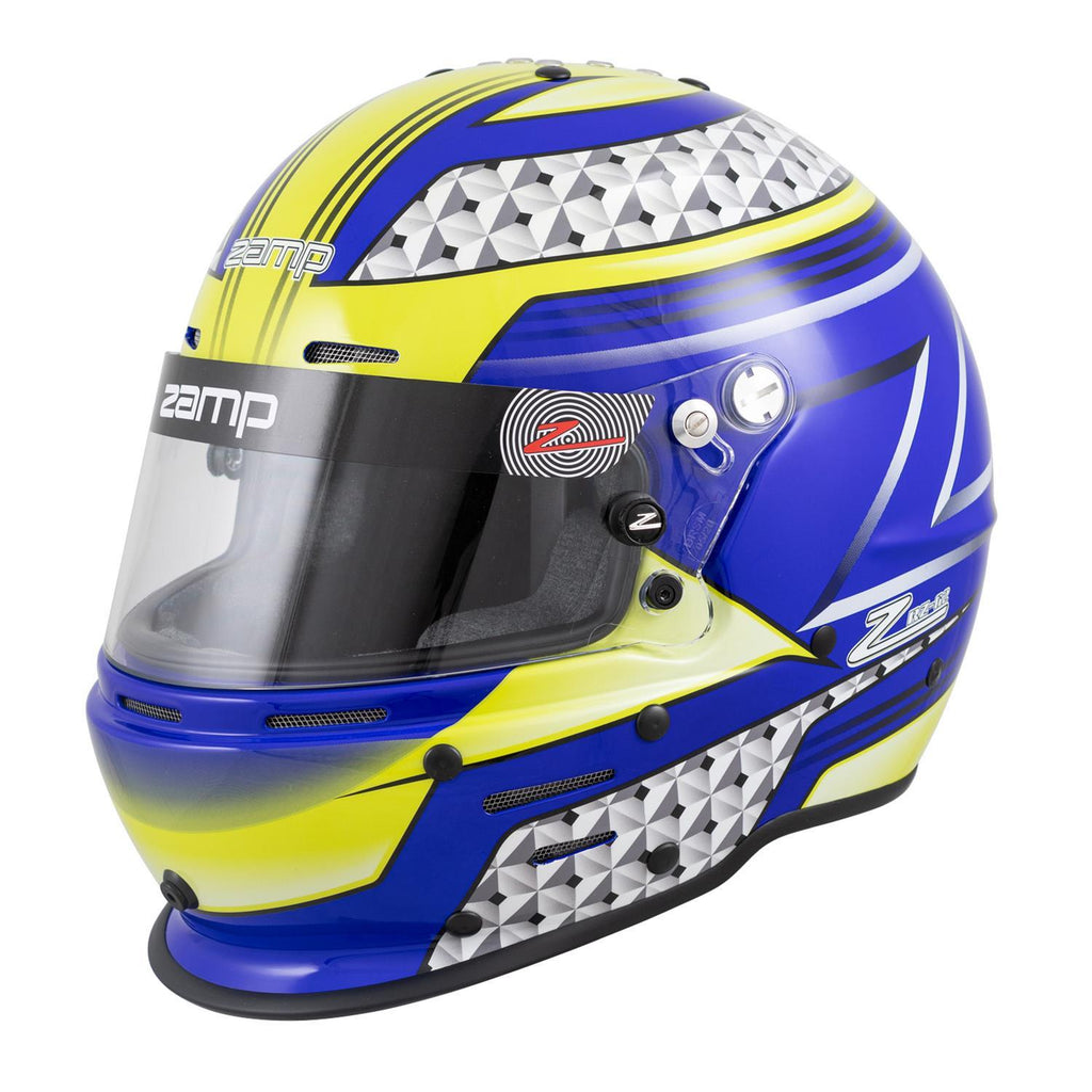 zamp Helmet RZ-62 Aramid Mix L Blu/Grn SA2020