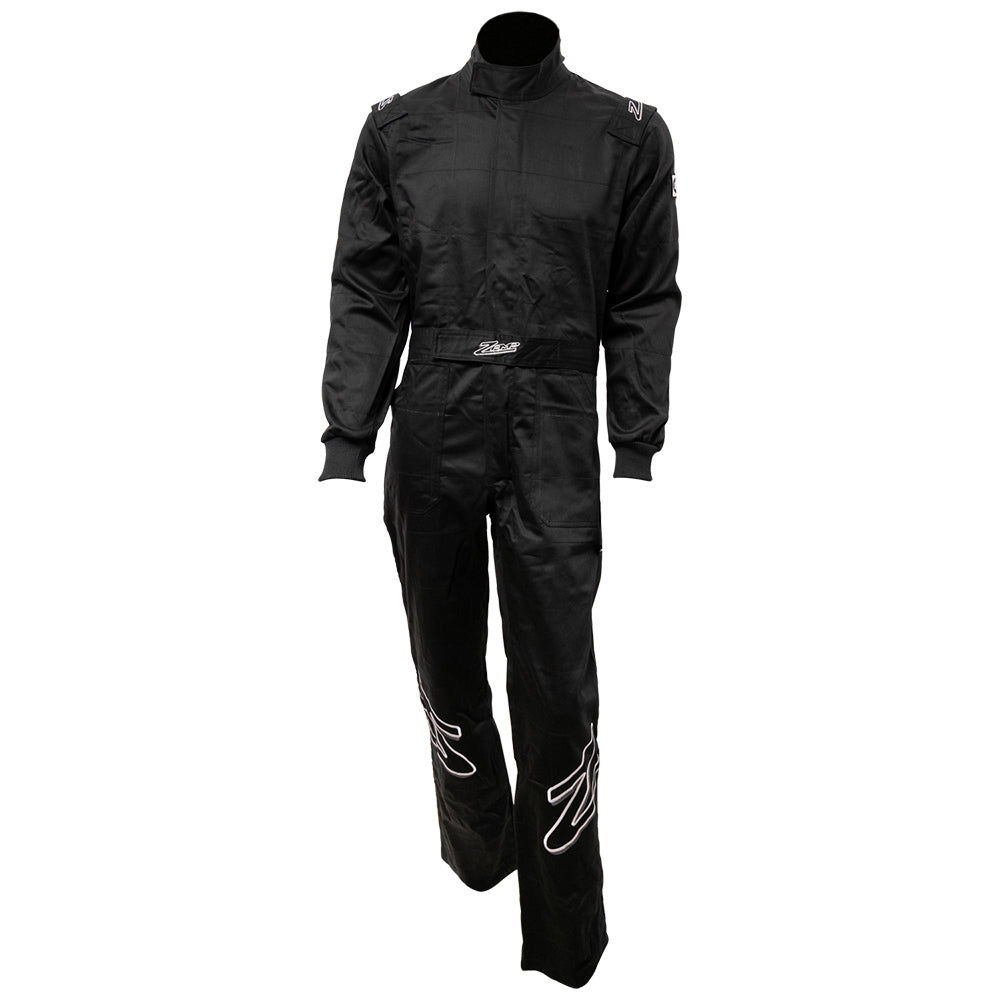 Zamp ZR-10 Single Layer Driving Suit Black — Large SFI 3.2A/1
