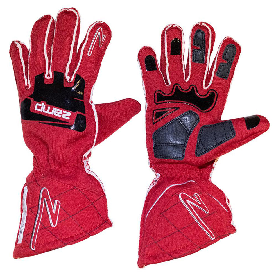 Guantes Zamp ZR-50 Rojos Grandes Multicapa SFI 3.3/5