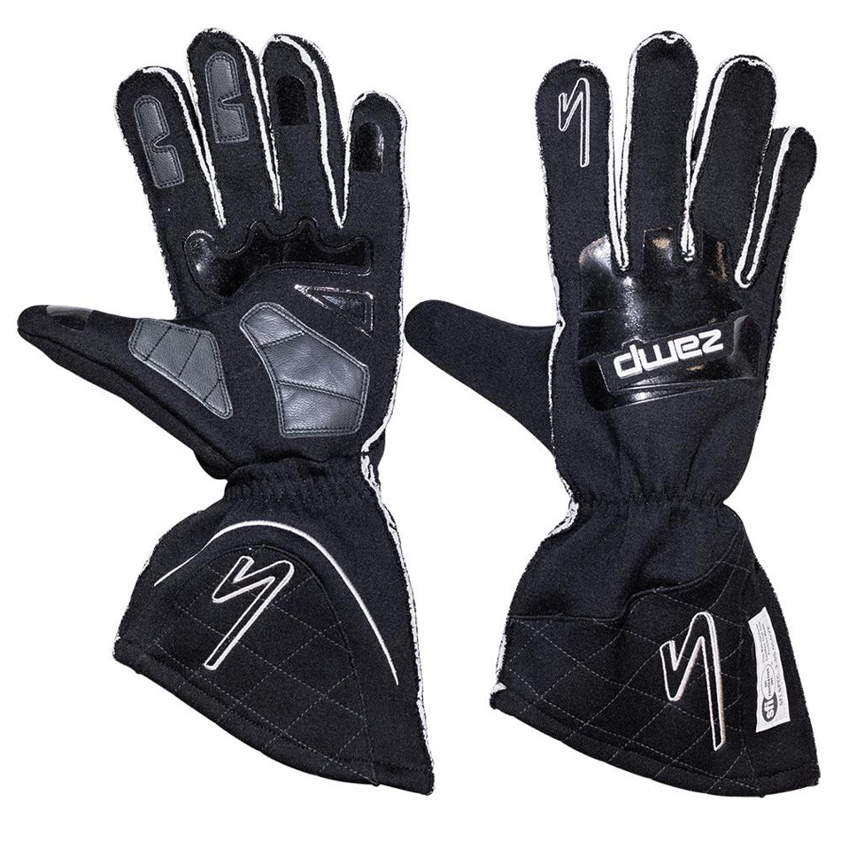 zamp Gloves ZR-50 Black Large Multi-Layer SFI3.3/5