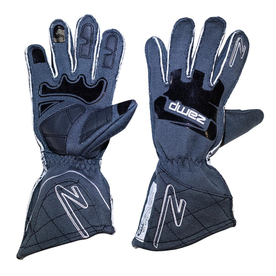zamp Gloves ZR-50 Grey Large Multi-Layer SFI3.3/5