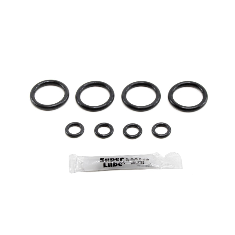 Kit de juntas tóricas para inyectores de alimentación lateral Subaru de DeatschWerks (4 anillos superiores, 4 anillos inferiores)