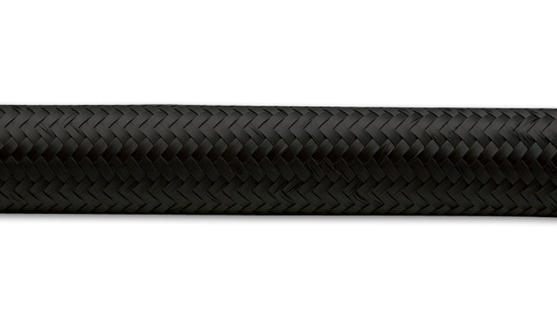 Vibrant -4 AN Black Nylon Braided Flex Hose (2 foot roll)