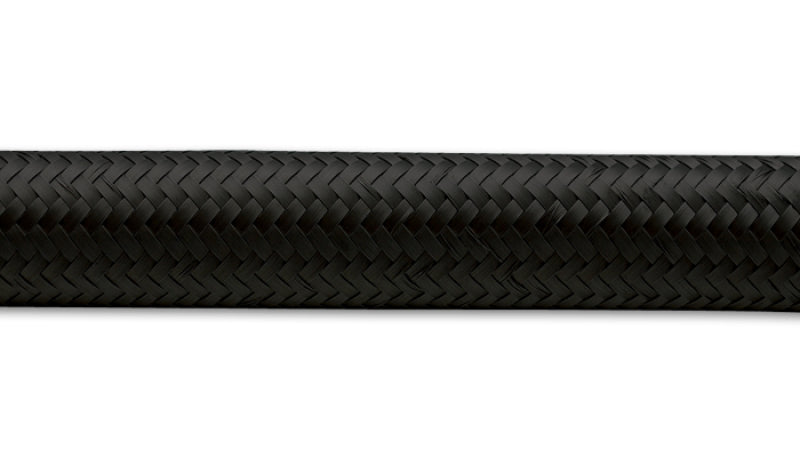 Vibrant -10 AN Black Nylon Braided Flex Hose (5 foot roll)