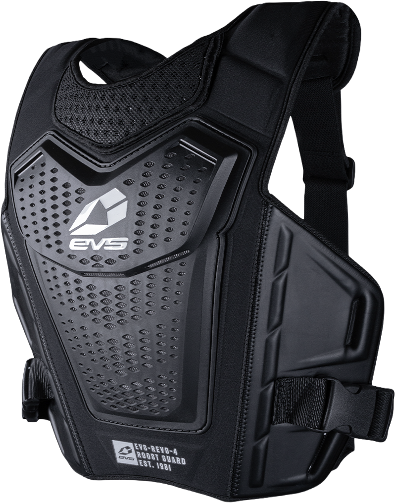 EVS Revo 4 Roost Deflector Black/White LG/XL (RV4-BK/WH-L/XL)