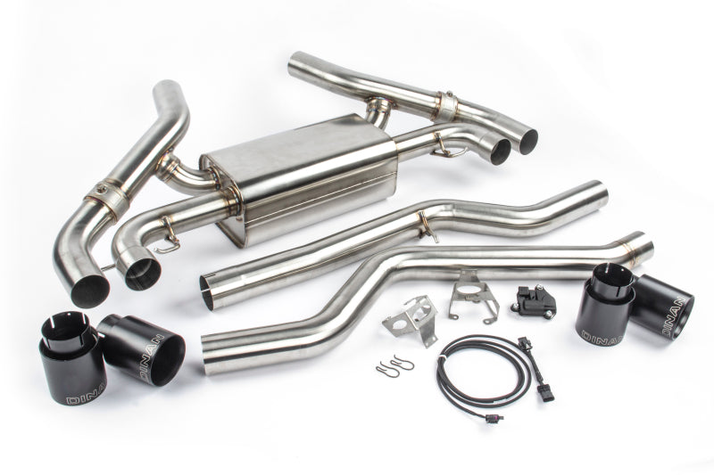 Dinan 20-24 BMW M340i/M440i (G20/G22/G23/G26) Free Flow Axleback Exhaust System - Black Tips (D660-0085-BLK)