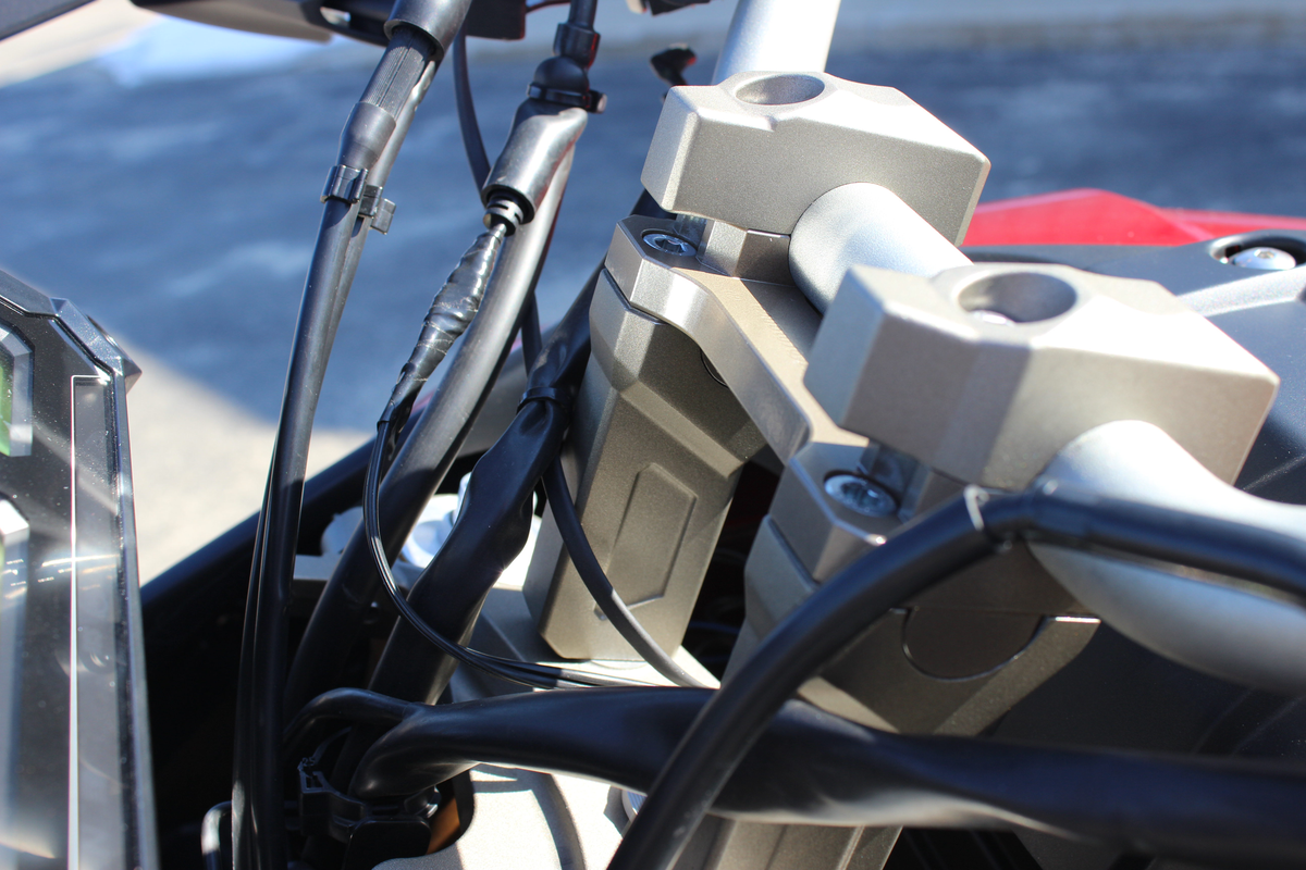 Helibars Handlebar Risers Silver YAM (HR09117)