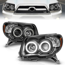 Cargar imagen en el visor de la galería, ANZO 2006-2009 Toyota 4Runner Projector Headlights w/ Halo Black