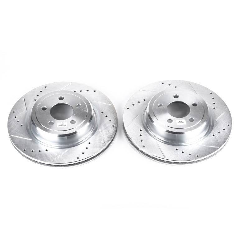 Power Stop 06-18 Dodge Charger Rear Evolution Drilled & Slotted Rotors - Pair