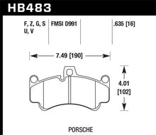 Cargar imagen en el visor de la galería, Hawk 08 Porsche 911 Targa 4/4S/03-05 911 GT2/04-08 GT3/07-08 Turbo DTC-70 Race Front Brake Pads