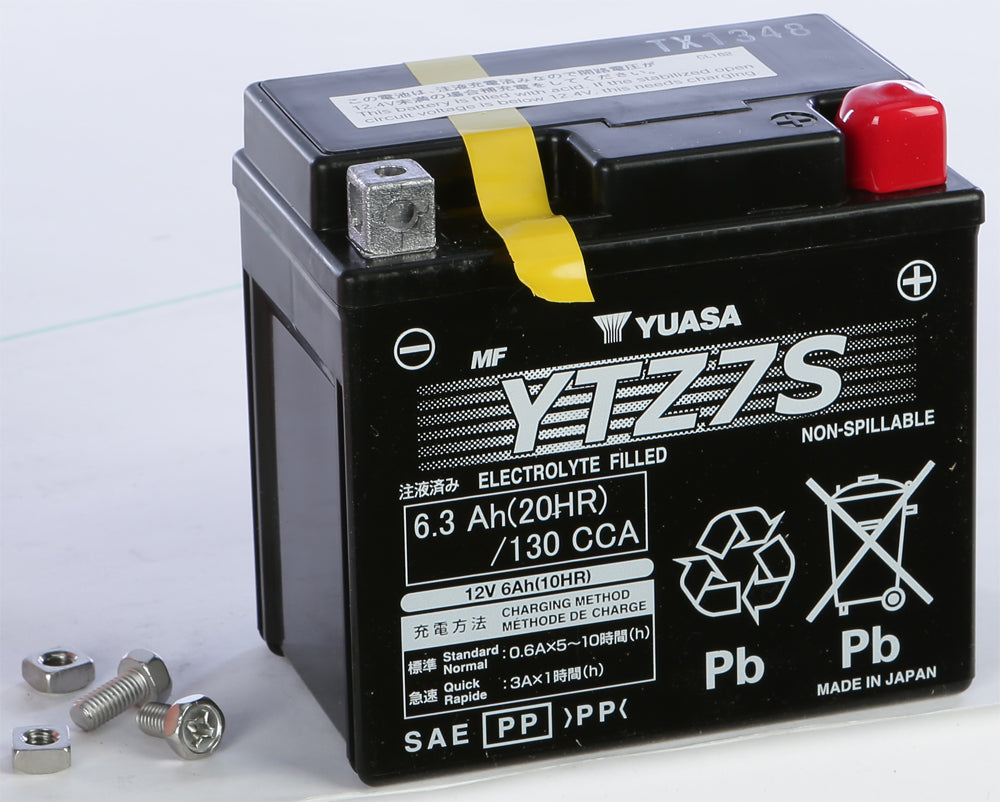 Yuasa Battery YTZ7S Sealed Factory Activated (YUAM727ZS)