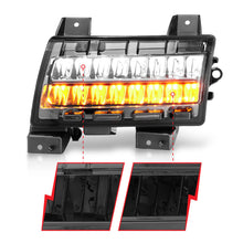 Cargar imagen en el visor de la galería, ANZO 2018-2021 Jeep Wrangler LED Side Markers Chrome Housing Smoke Lens w/ Seq. Signal Sport Bulb