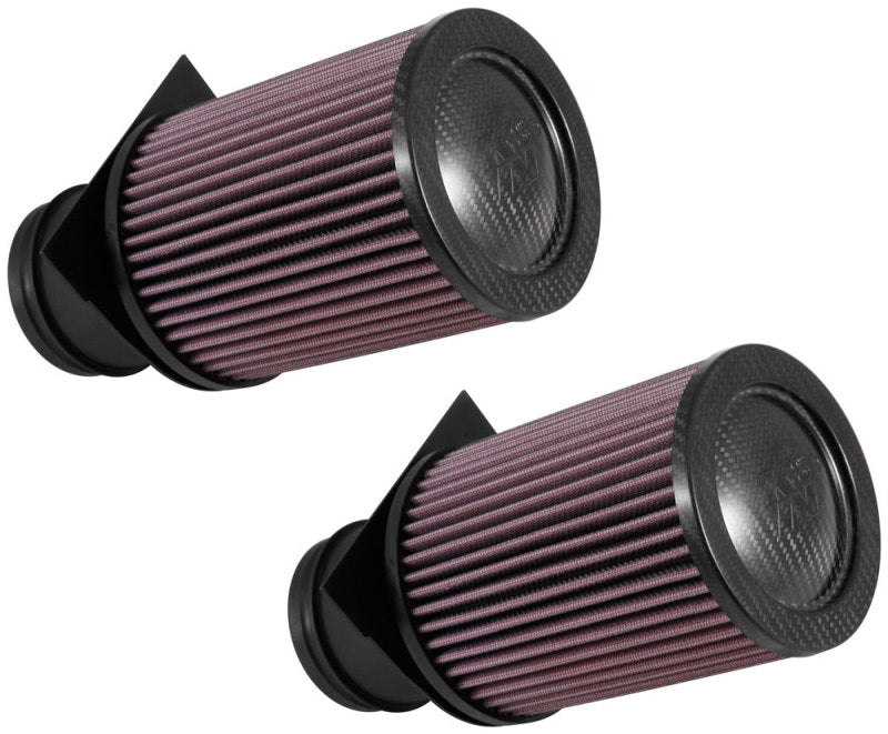 K&N High-Flow Drop-In Air Filter (2-Pack) — Fits 2014-2018 Audi R8 V10 5.2L, 2015 Lamborghini Huracan LP610-4