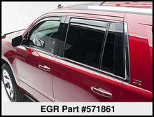 Cargar imagen en el visor de la galería, Viseras para ventanas en canal EGR 15+ para Chevy Tahoe/GMC Yukon - Juego de 4 (571861)