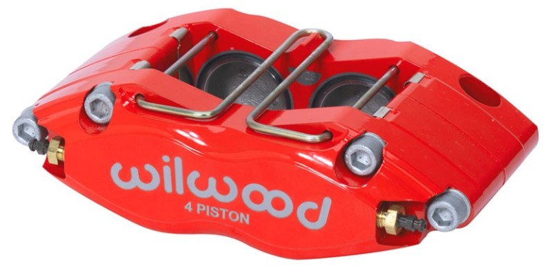 Wilwood Dynapro DPR-DS Caliper - Red, 1.25in Piston, .38/.500in Rotor, Dust Seal