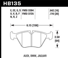 Cargar imagen en el visor de la galería, Hawk 89-90 Audi 100 Quattro 2.2L Base 1 Piston Caliper Front ER-1 Brake Pads