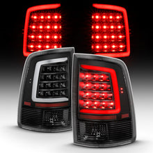 Cargar imagen en el visor de la galería, ANZO 2009-2018 Dodge Ram 1500 LED Taillight Plank Style Black w/Clear Lens