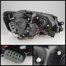 Cargar imagen en el visor de la galería, Spyder Volkswagen Jetta 11-14 Projector Headlights Halogen Light Tube DRL Blk PRO-YD-VJ11-LTDRL-BK