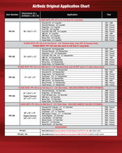 Load image into Gallery viewer, AirBedz 100_Application Chart_2000x2500_copy(2).jpg