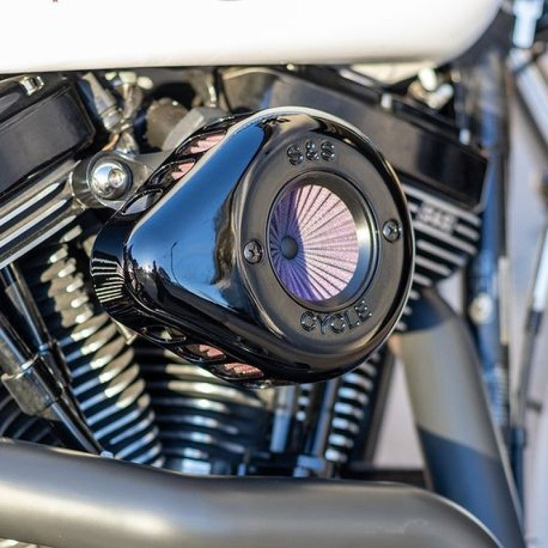 S&S Cycle Stealth Air Stinger Kit Gloss Black Teardrop — Fits 2001-2003 Harley-Davidson Big Twin