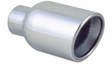 Cargar imagen en el visor de la galería, Vibrant 4in Round SS Exhaust Tip (Double Wall Resonated Angle Cut Rolled Edge)