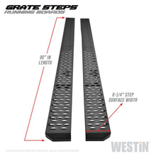 Cargar imagen en el visor de la galería, Westin Grate Steps Running Boards 90 in - Textured Black