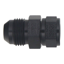 Cargar imagen en el visor de la galería, DeatschWerks 8AN Male Flare to Fuel Pump Outlet Barb Adapter - Anodized Matte Black